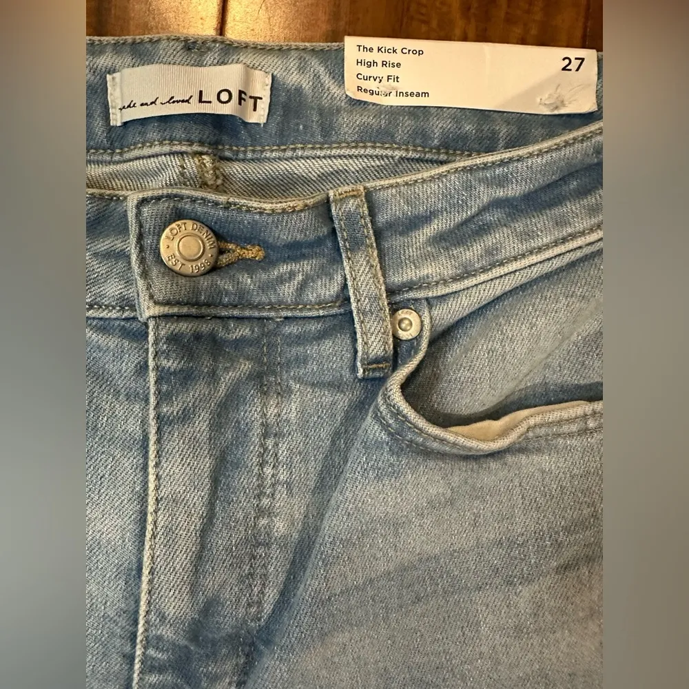 Loft Kick Crop Highrise Denim Jeans - Image 3