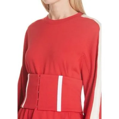 ✨Jonathan Simkhai Corset Sz Small Sweatshirt✨ Red - Image 2