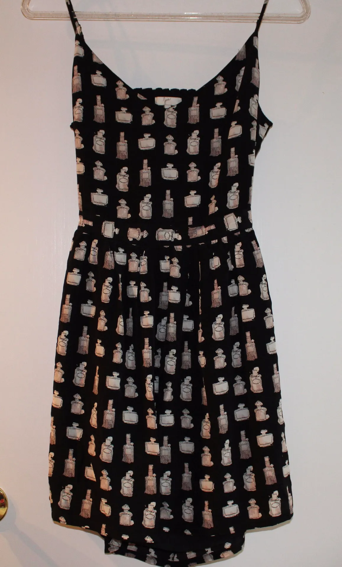 Silk Perfume Print Dress - Image 3