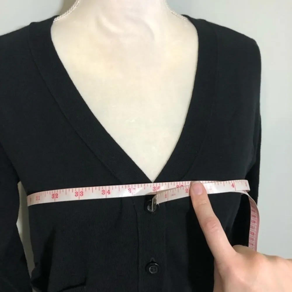 NWOT Black Knit Cardigan Sweater Button Up New - Image 8