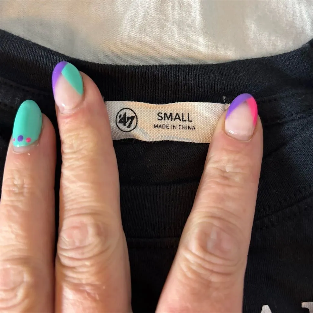 Women's Cropped Long Sleeve‎ University of Colorado Buffaloes Shirt S Black - Image 3