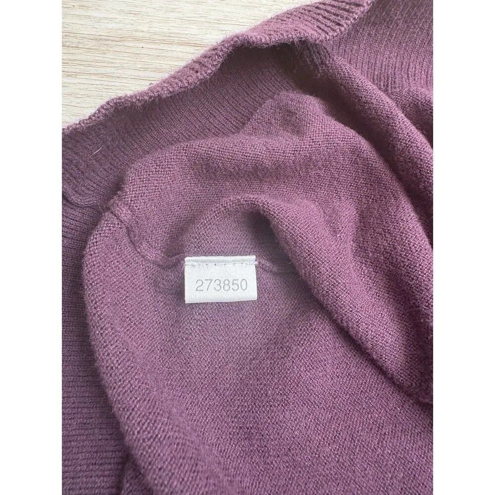 Ann Taylor LOFT | Women's Button Down 3D Flowers Cardigan | Medium Purple - Image 3