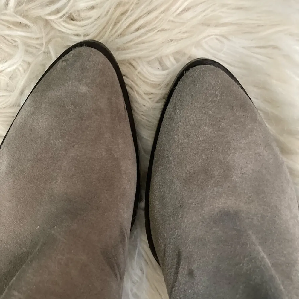 SEY Collection Gray Suede Block Booties 8.5 - Image 2