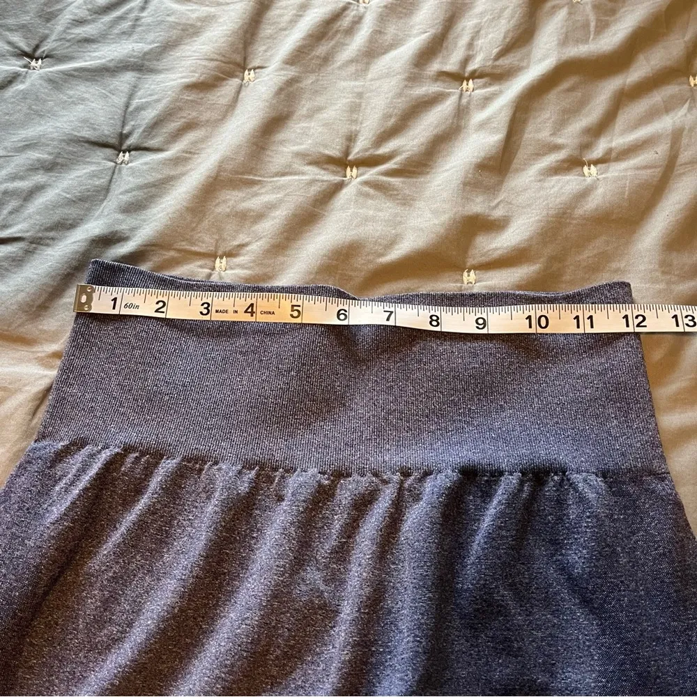 NVGTN Indigo Contour Blue Heather High Rise Seamless Leggings Sz Medium - Image 13