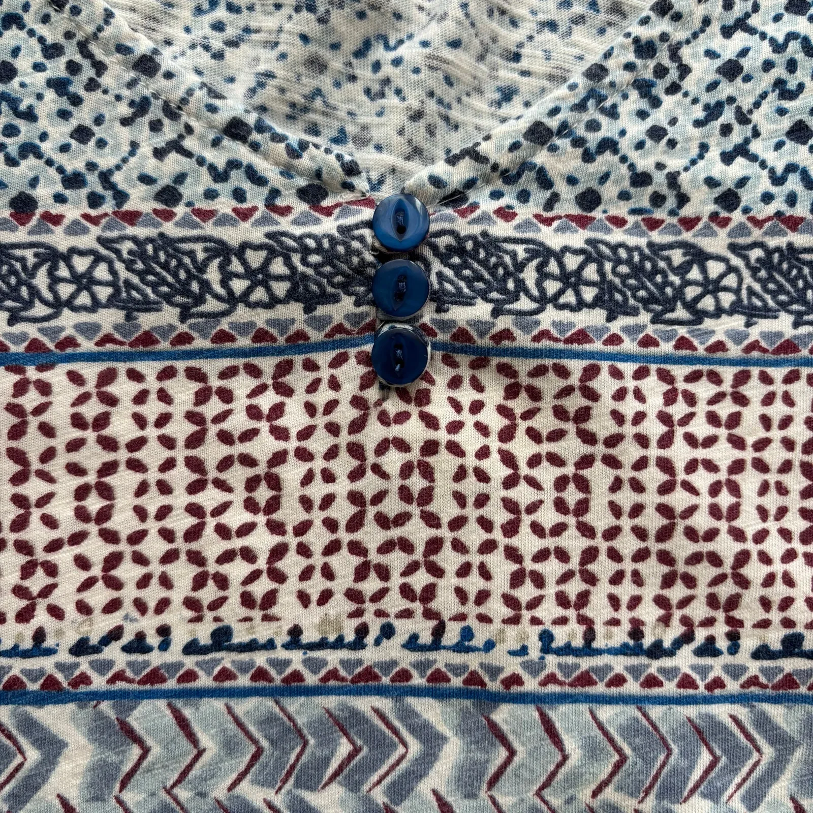 Coral Bay Boho 3/4 Sleeve Top Size XL - Image 7