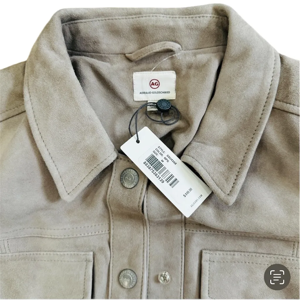 AG Adriano Goldschmied 100% lamb leather jacket NEW - Image 3