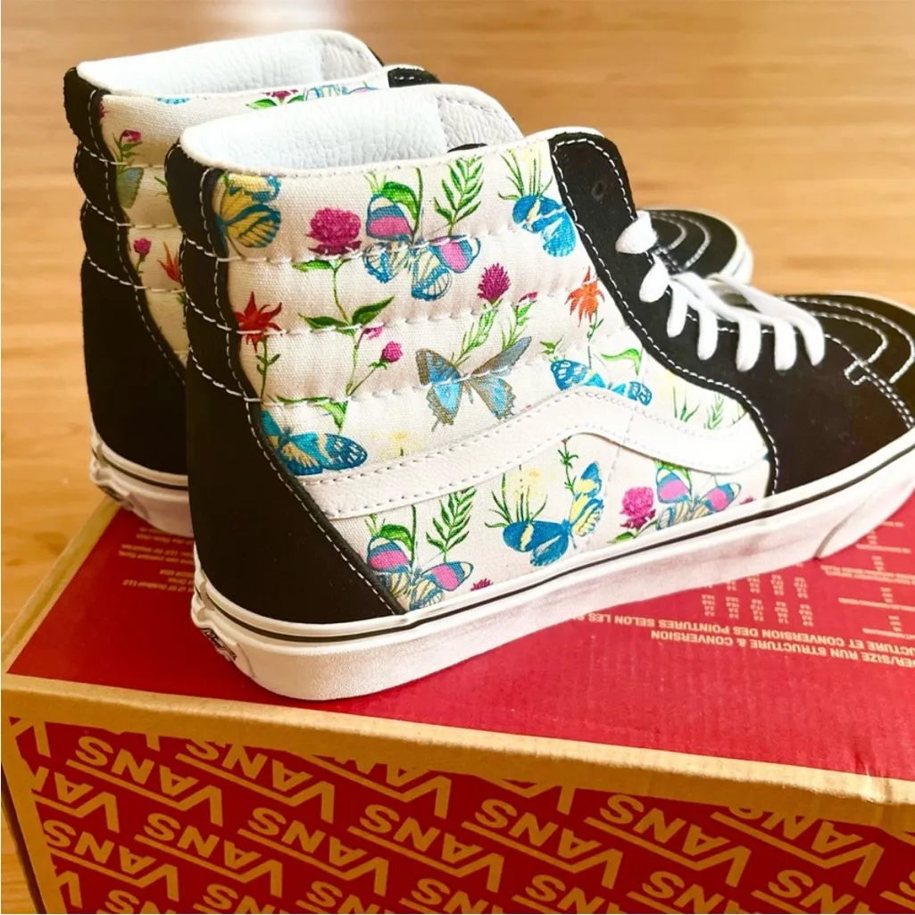 Vans Unisex SK8-Hi High-Top Sneakers Black/White VNOA5HXVUCO Women11.0 Mens 9.5 - Image 7