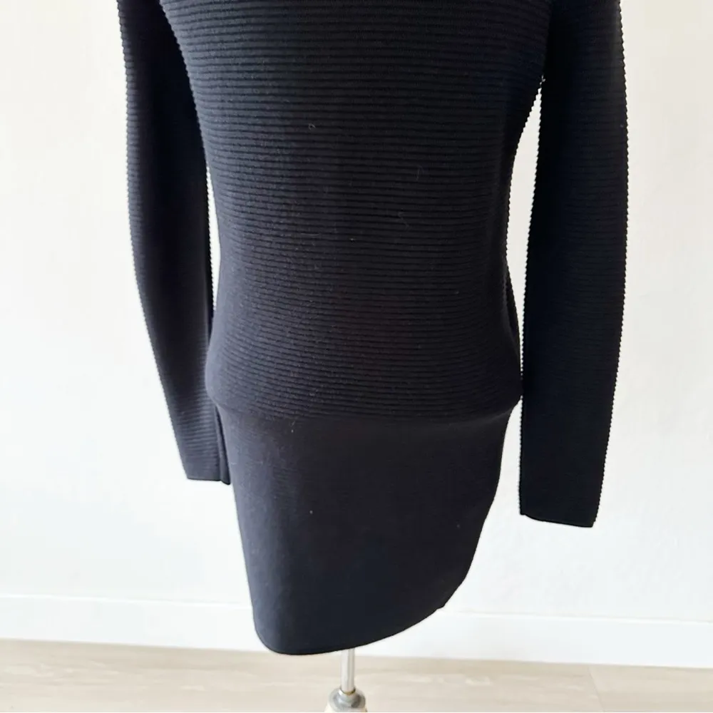 Wilfred Campanule Ribbed Silk Cashmere Blend Sweater Dress Black NWOT XXS - Image 12