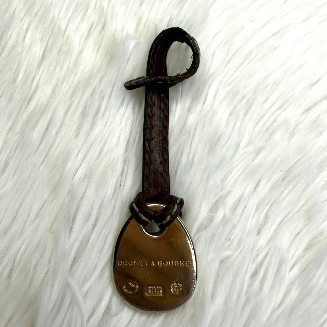 DOONEY & BOURKE Orange Duck Brown Bag Charm - Image 2