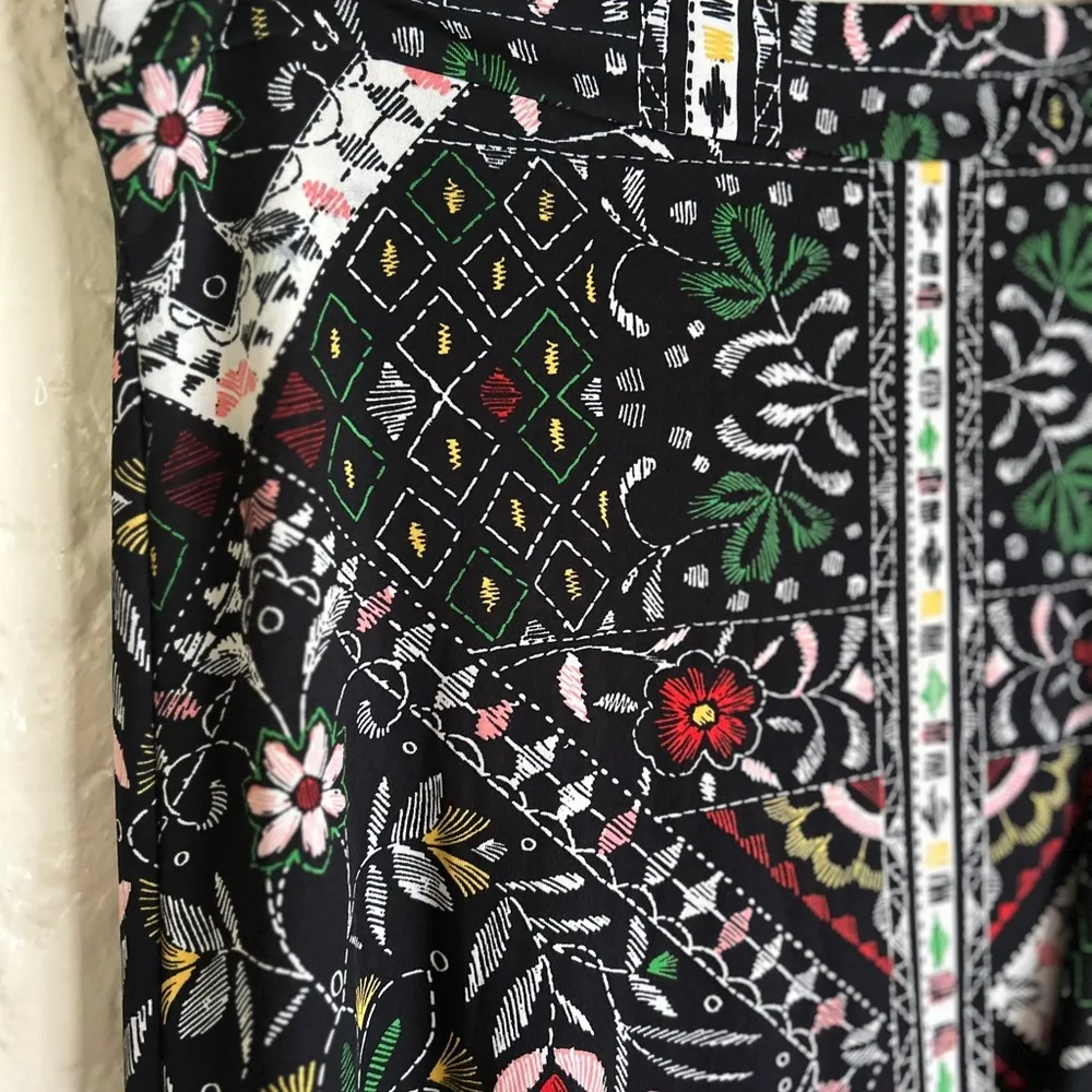 Me 2 Magic Hi Low flare skirt‎ size Large elastic waistband ruffled bottom White - Image 2