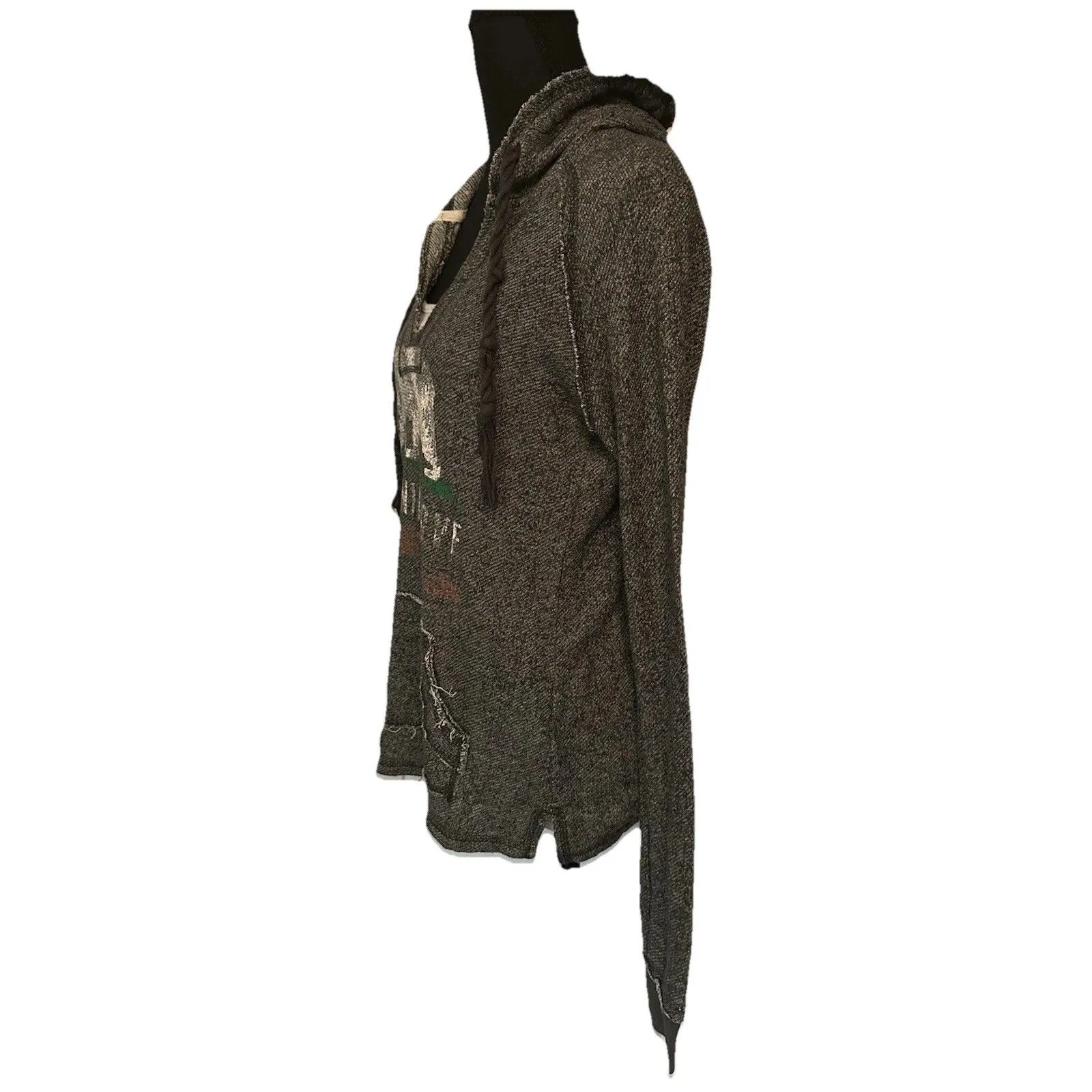 Cali Love Heritage Pacific Merchants Hoodie Gray Pullover Kangaroo Pocket Sz M Size M - Image 5