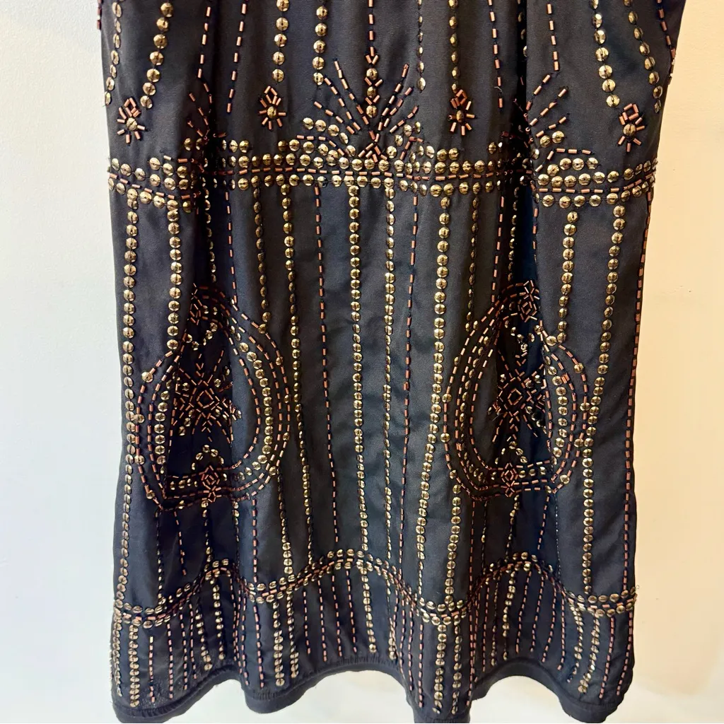 Free People Sedona Embellished Mini Slip Dress Black Size XS - Image 10