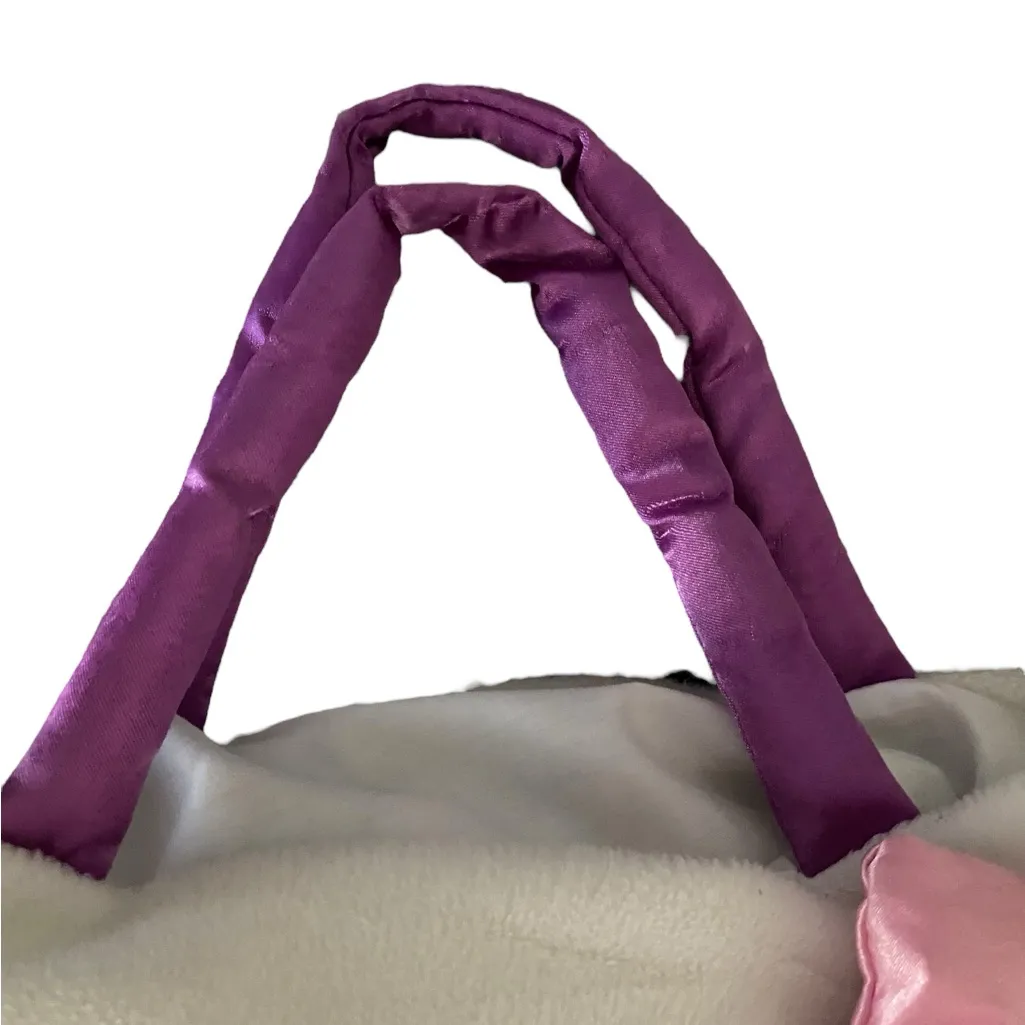 Hello Kitty Sanrio Large Plush Tote Bag purse purple pink bow dopamine dressing White - Image 4