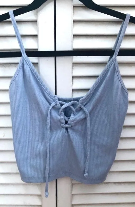 Brandy Melville Tie Up Front Crop Top - Image 2