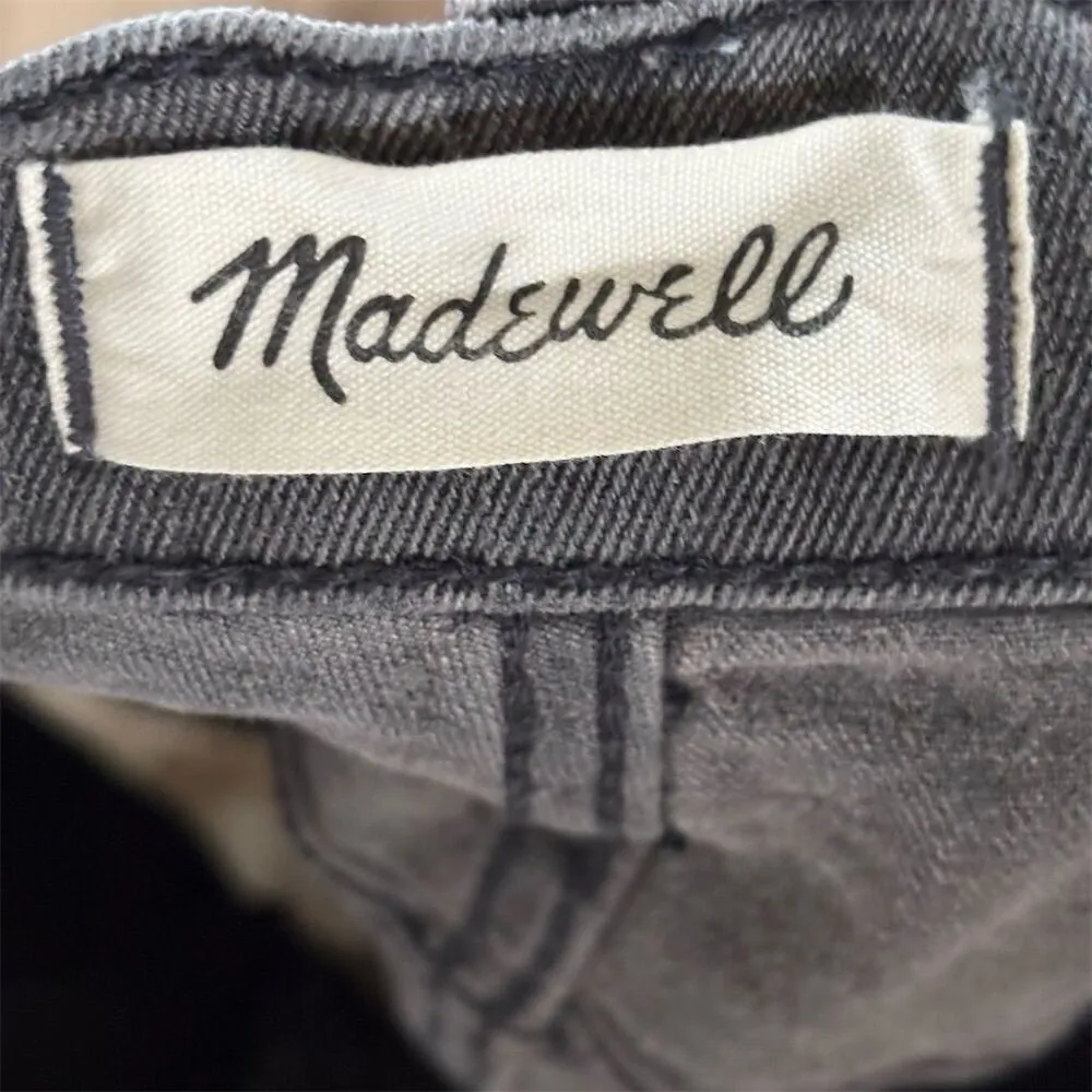 Madewell Women's High-Rise Cut-Off Denim Shorts Gray Size 31 - Image 3