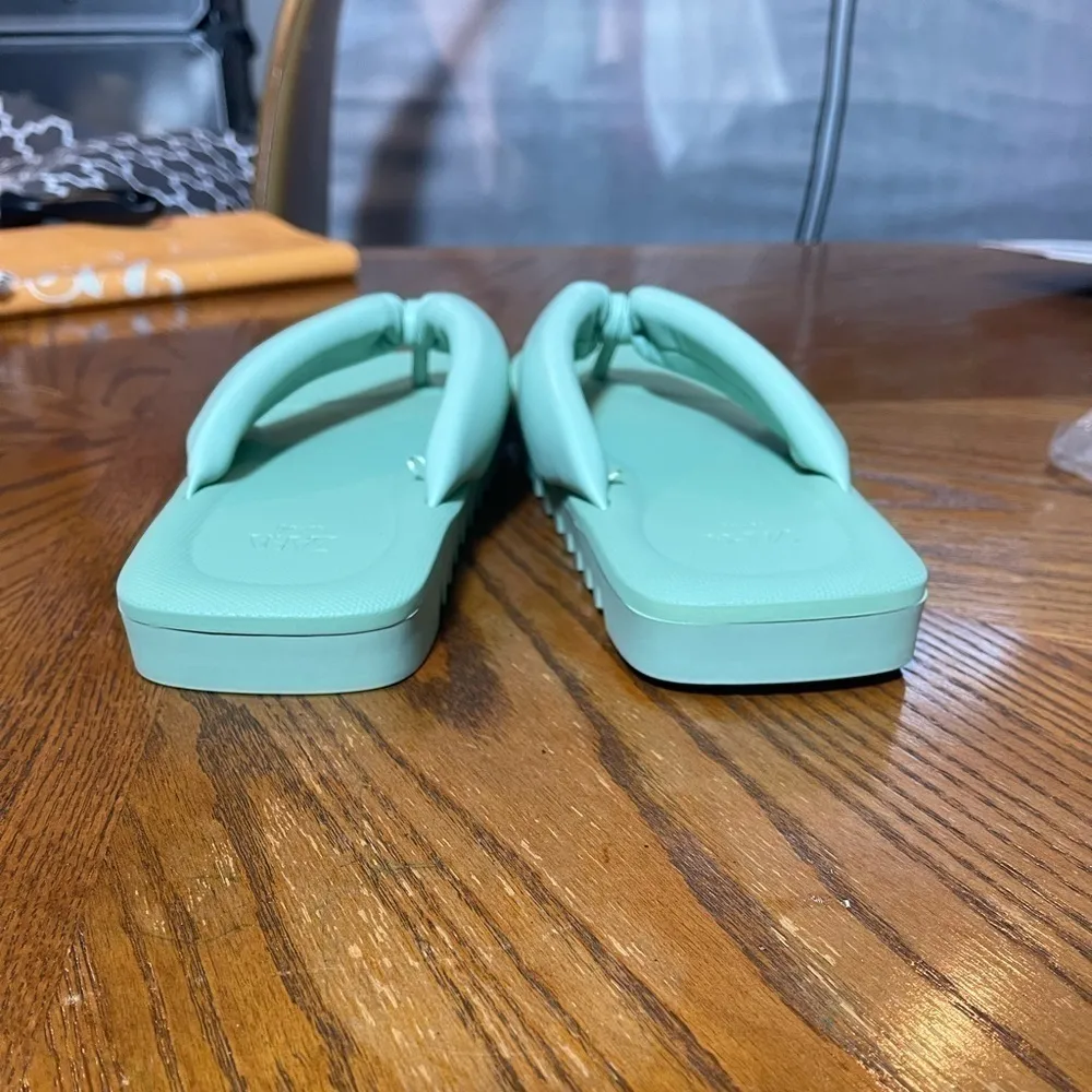 Zara leather chunky quilted flip flop sandals Sz 39-40 - Image 10