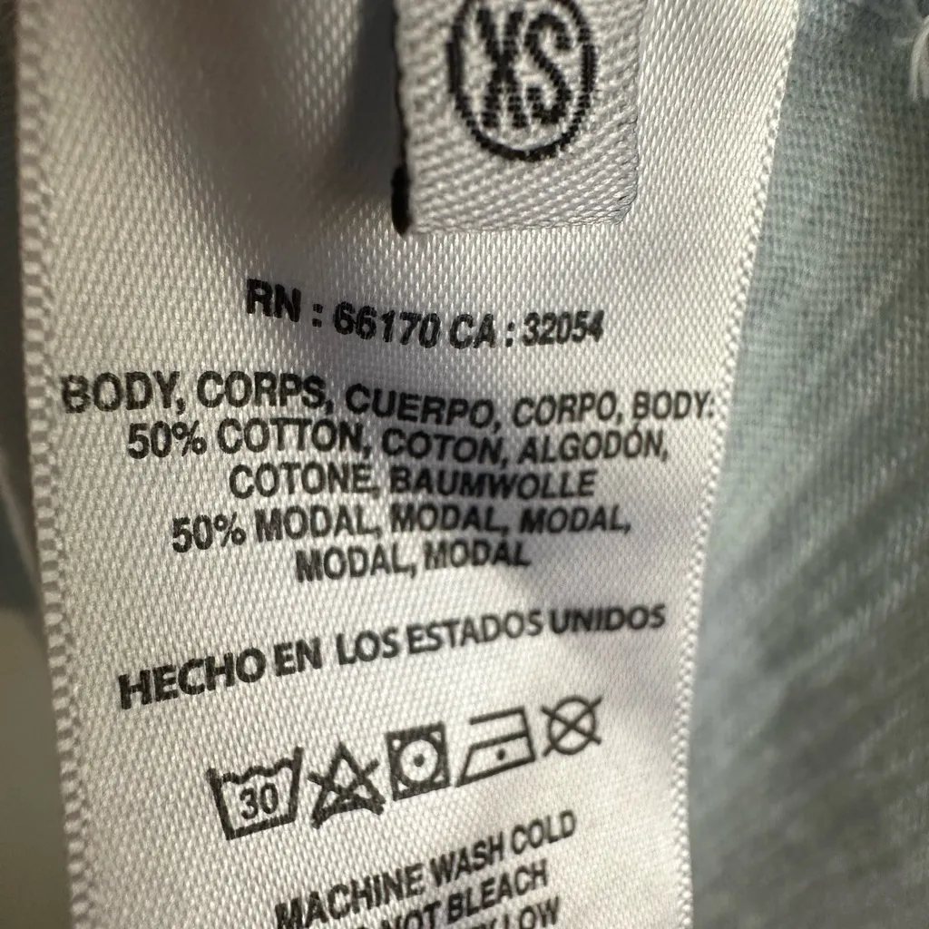 ANTHROPOLGIE T.La Blue Cuffed Sleeve Relaxed Tee. - Image 11