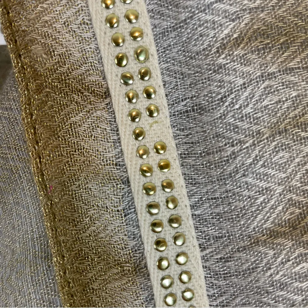 NWT Michael Stars Anthropologie Infinity Scarf Sparkle and Fade Eternity Gold - Image 6