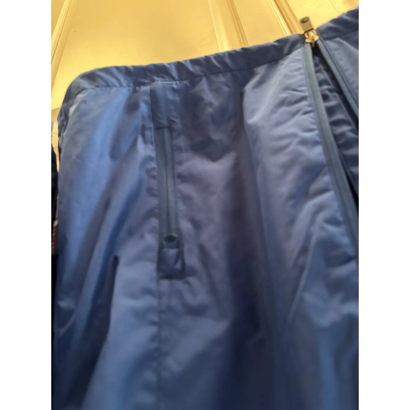 Oxford America Blue Zip Up Lightweight‎ Windbreaker Jacket Women's Size S - Image 2