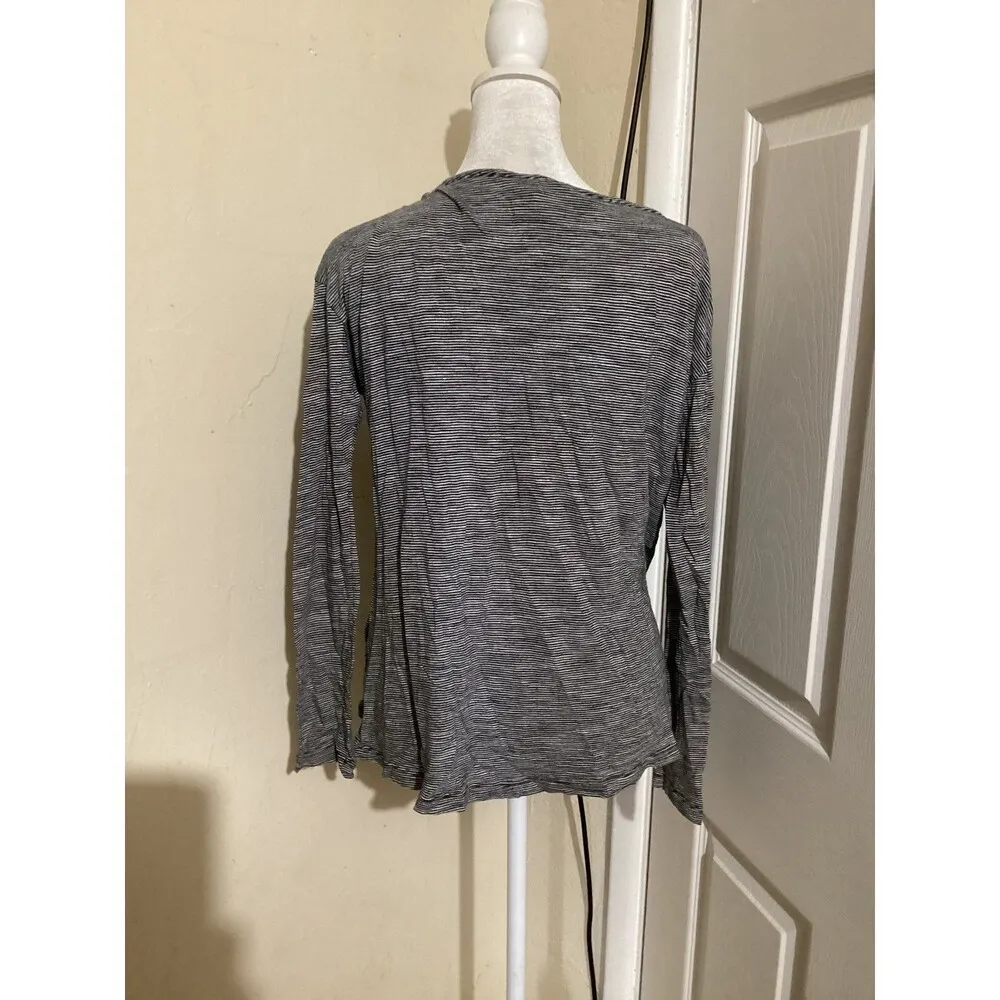 Banana Republic Shirt Womens XS Striped Long Sleeve Pocket Lightweight Top - Image 3