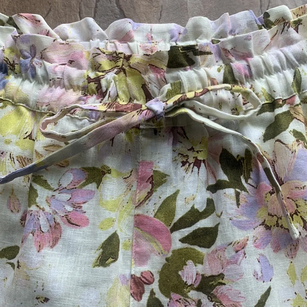 Sanctuary Floral Linen Paper Bag Shorts Sz Sm NWT - Image 10