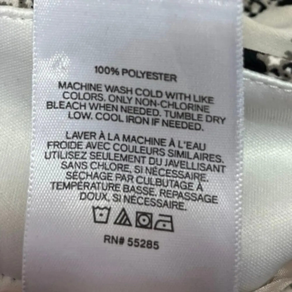 Express Black Gray Snakeskin Animal Print High Waisted Jogger Pants Size 4 - Image 6