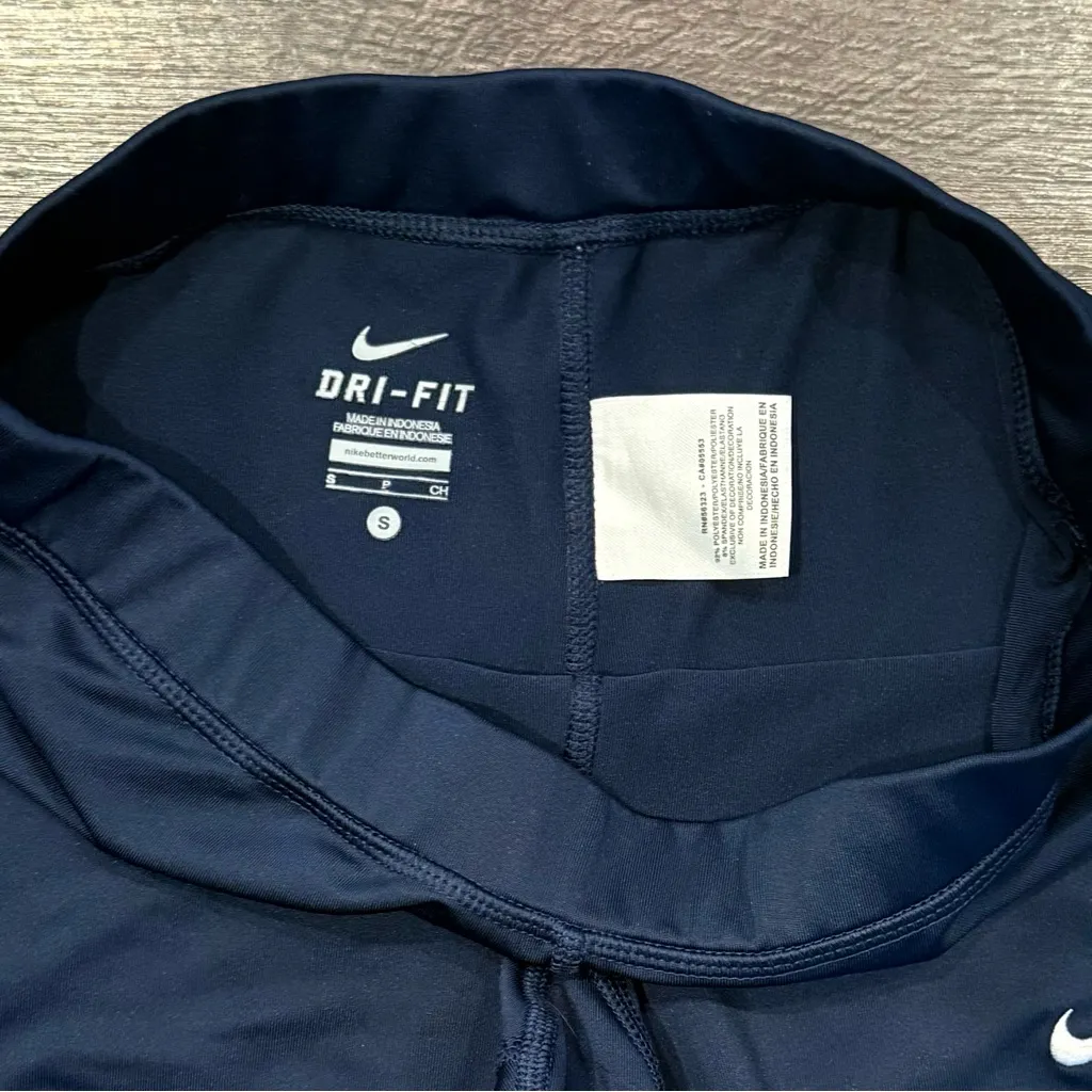 Nike Dri-Fit Navy Blue Spandex Running Shorts Size Small Workout Athletic Sports - Image 2