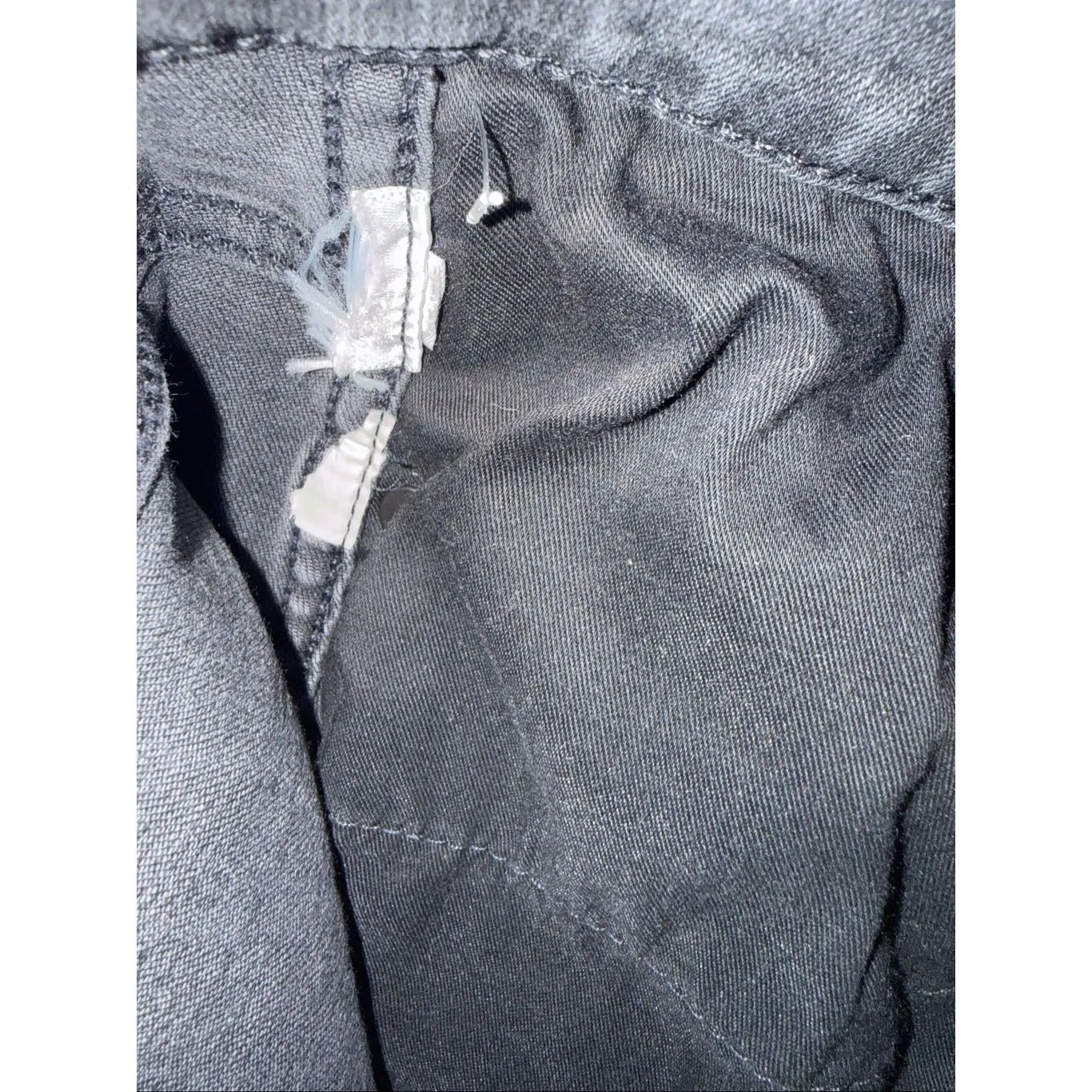 Madewell Stovepipe Black Denim Raw Hem High Rise Jeans Size 29 #768 - Image 8