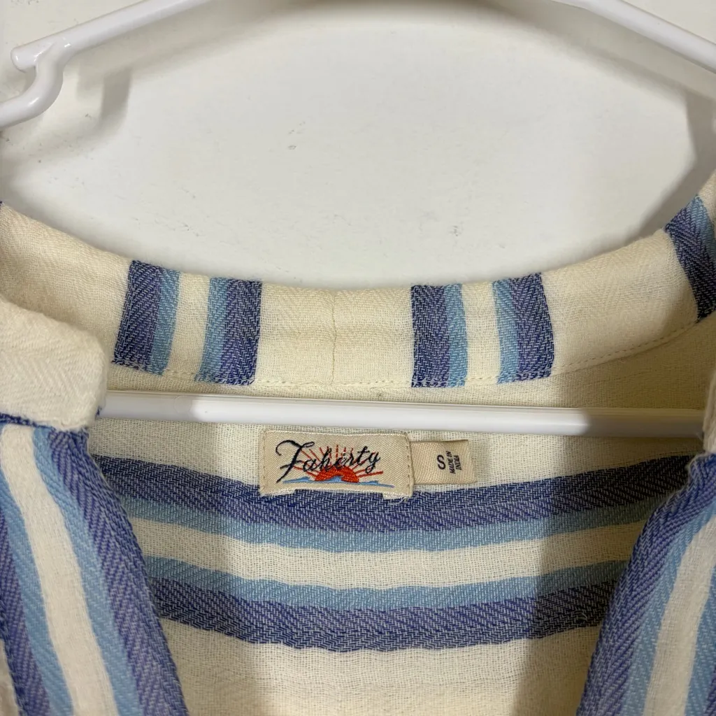 Faherty Vida Cotton Gauze Dress Size Small - Image 10