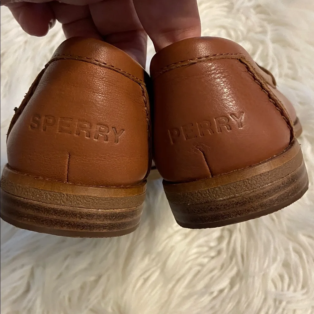 Sperry Women’s Brown Leather Slip-On Loafers size 7.5 BNWOT see all photos - Image 6
