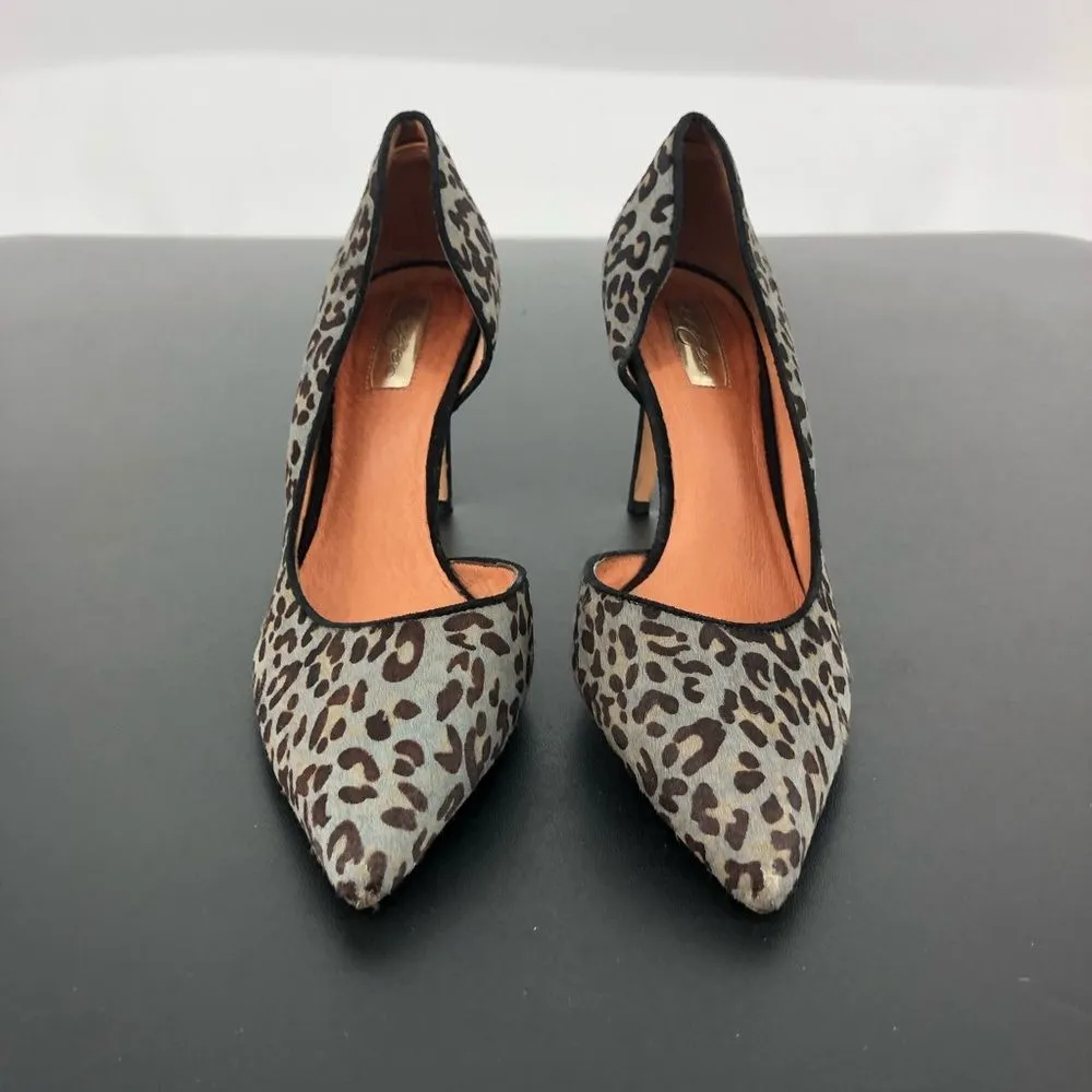 Halogen Leopard Print Heels Calf Hair Marlie D’Orsay Pumps - Image 5