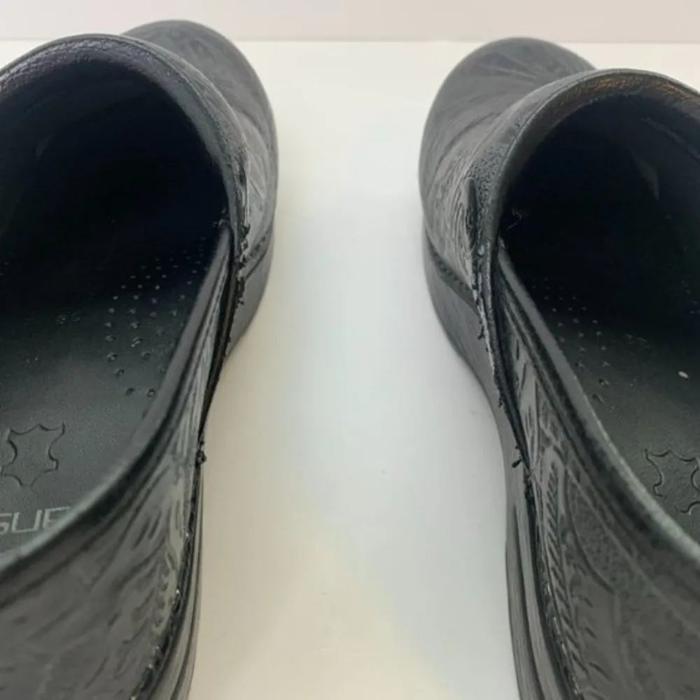 Dansko Professional Black Tooled Clogs - Image 8