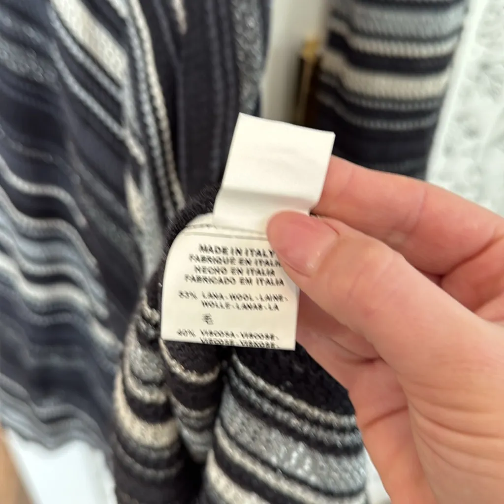 M Missoni faux wrap wool blend long sleeve midi dress - Image 8