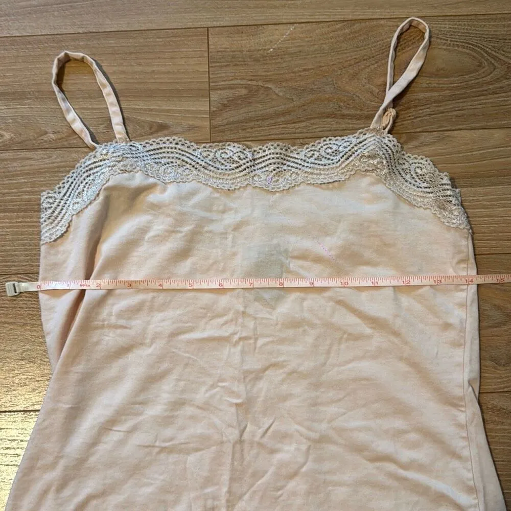 Ann Taylor Loft Cream/White Lace Tank Top Size Small - Image 2