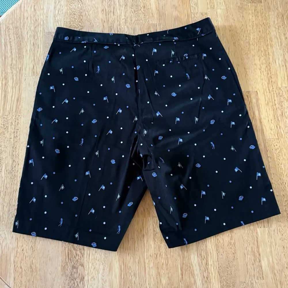 Izod Black Golf Shorts with Blue and White Accents ladies size 14‎ Stretch - Image 2