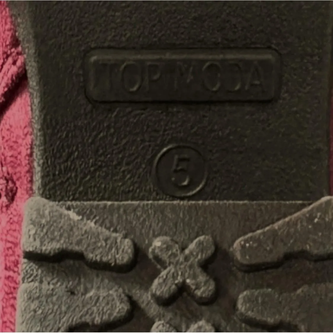 NWT TOP MODA Womens Ankle Boots Burgandy Faux Leather Lace Up Side Zip Heel - Image 9