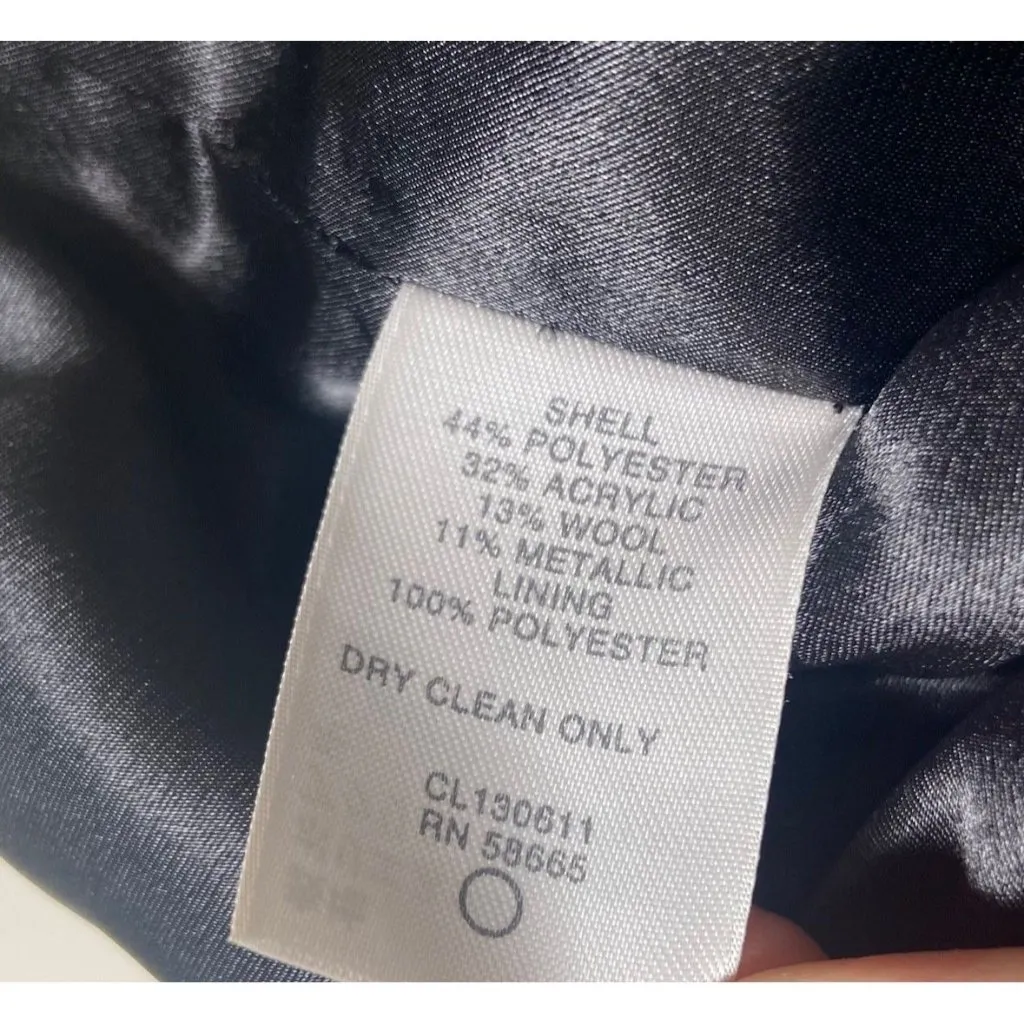 Classiques Entier Women’s Small Metallic Golden Gold Dot Lady Jacket Blazer - Image 4