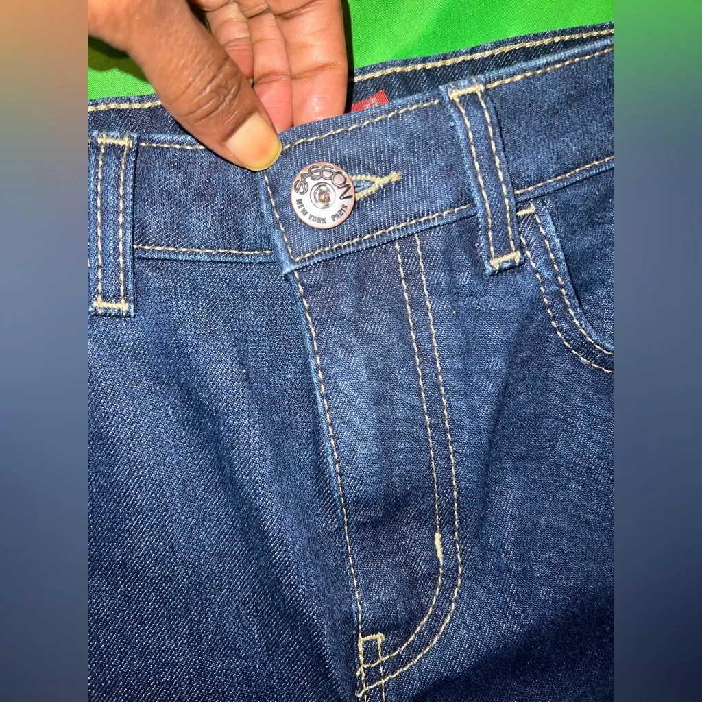 NWOT Johnny Was Lumiere Wide Leg Jean - Blue size 26 - Image 5