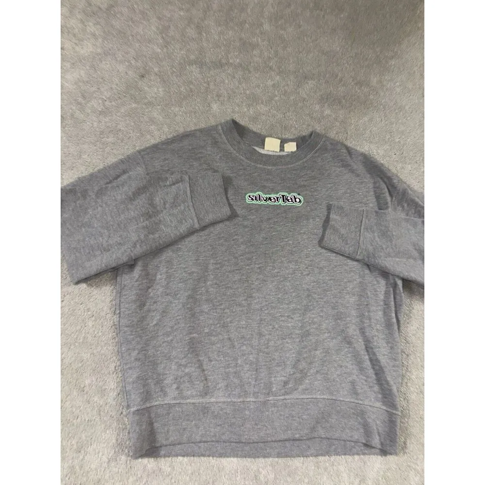 levis‎ silvertab sweatshirt womens gray large y2k vibes - Image 3