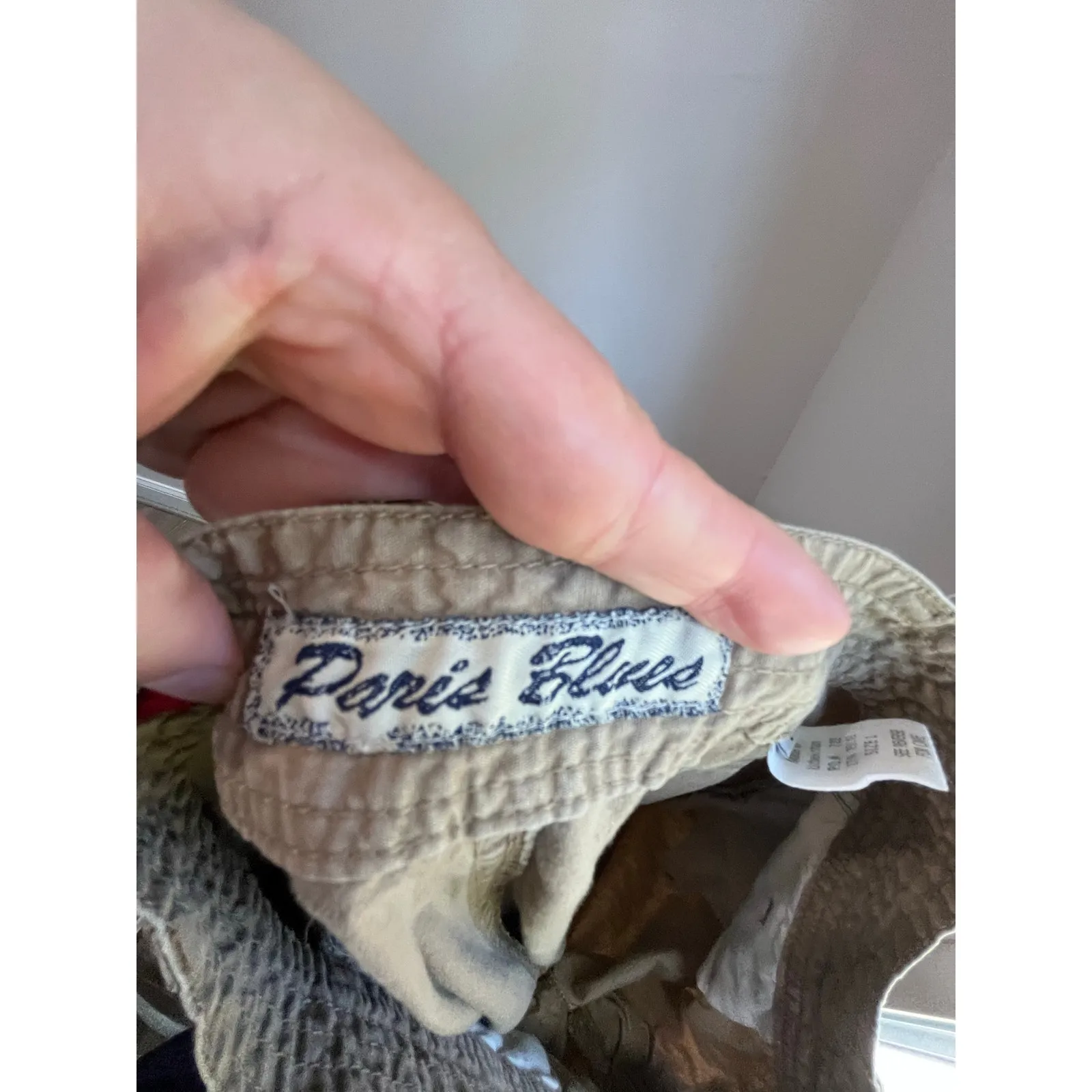 Y2K Paris Blue Low Rise Wide Leg Tan SoulMate Buckle Hem Pants Size 1 - Image 11