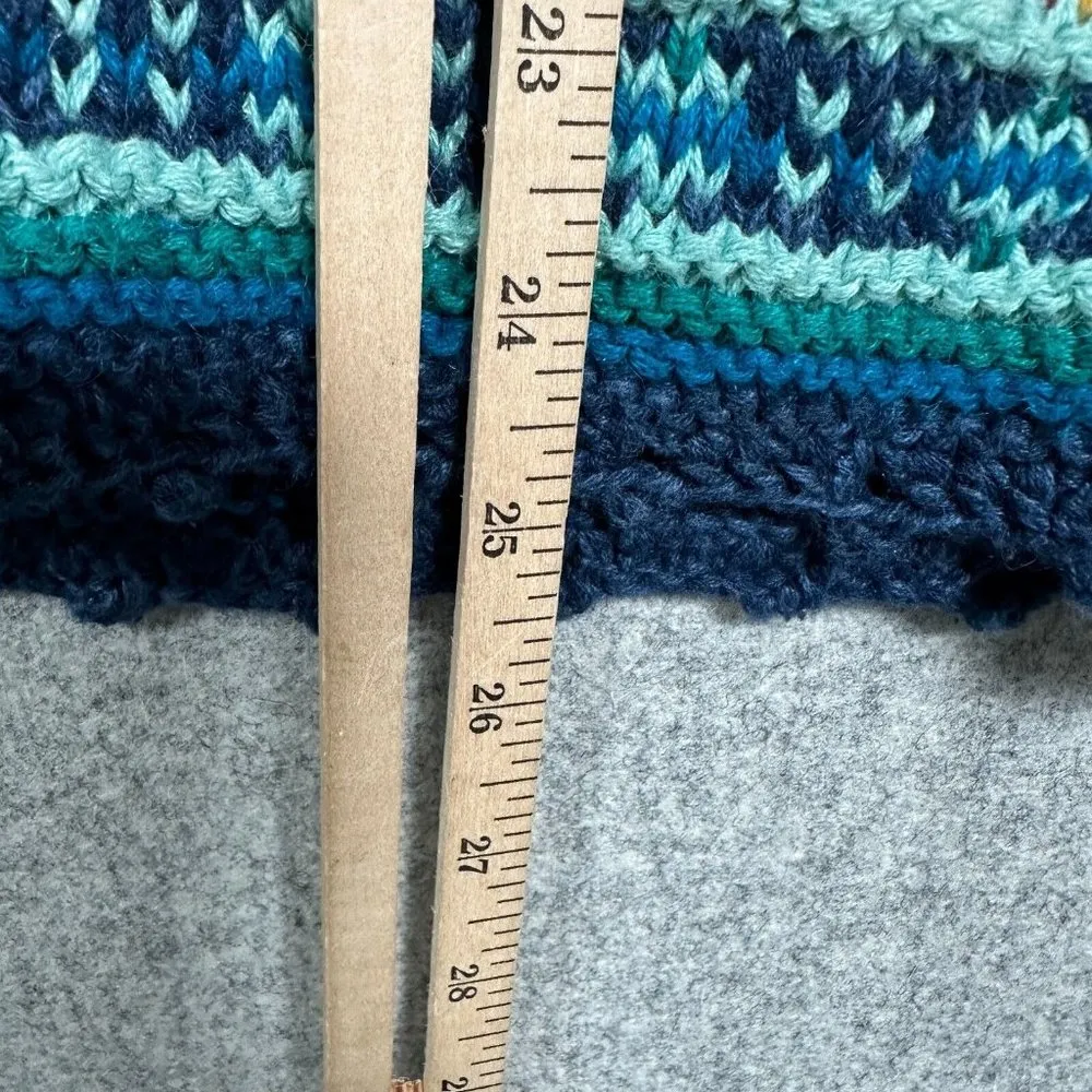 Vintage The Limited Petite Small Womens Sweater Hand Knit Striped Multicolor 90s - Image 5