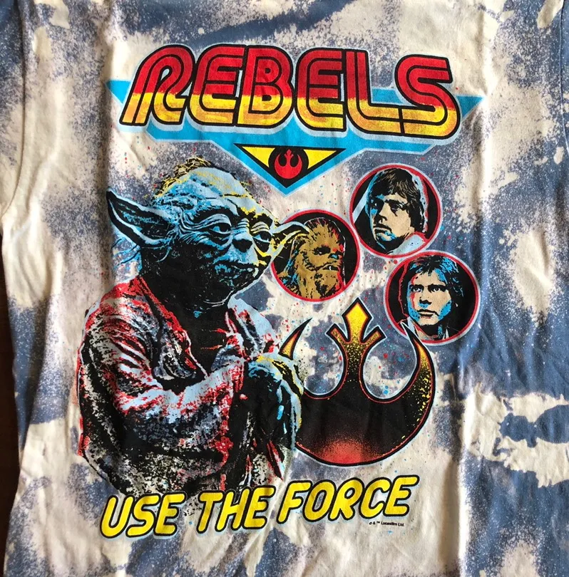 Custom Made Tie Dye Star Wars Tee - Image 3