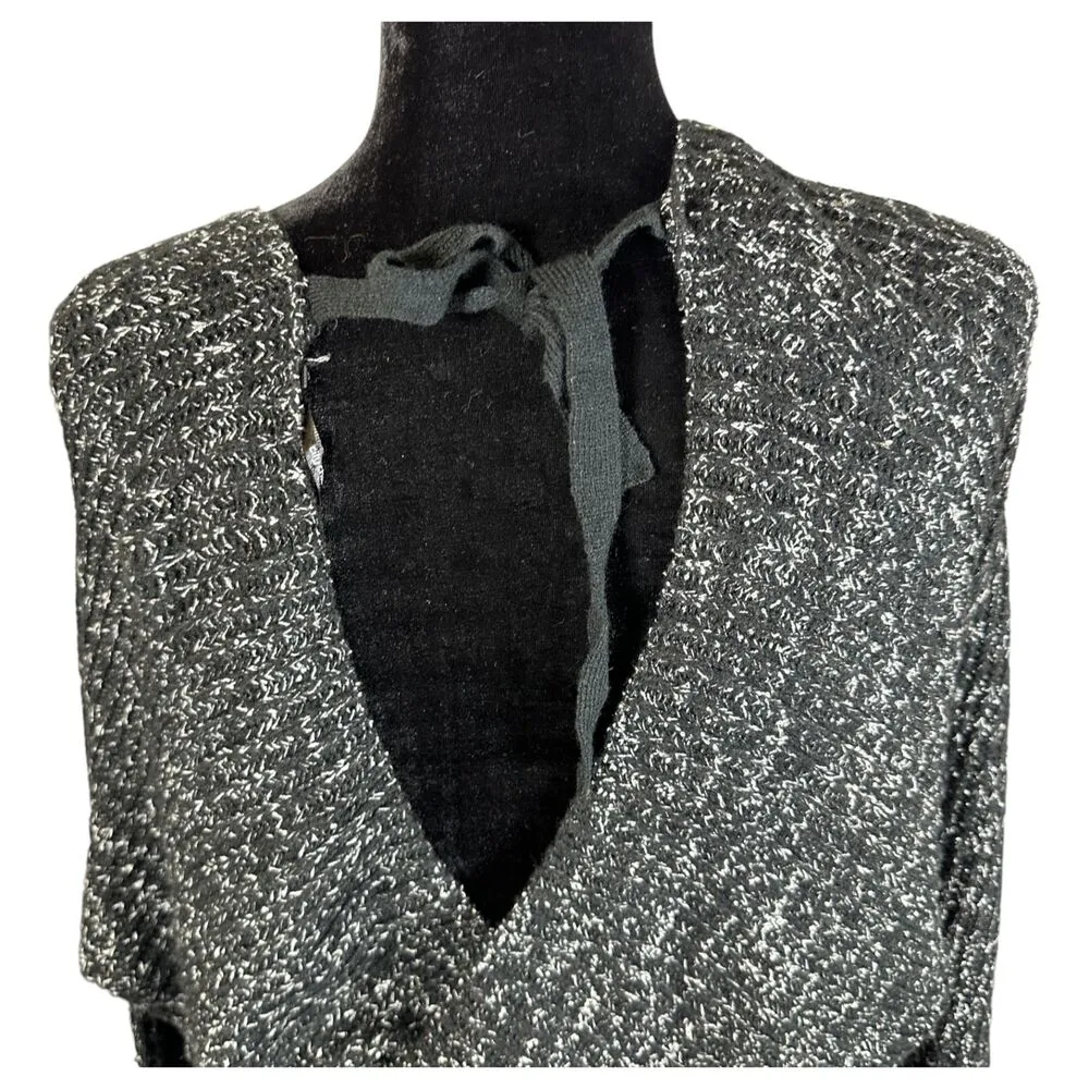 City Chic Western Jumper Marled Knit Wrap Peplum Sweater Size 12 NEW with Tags - Image 6