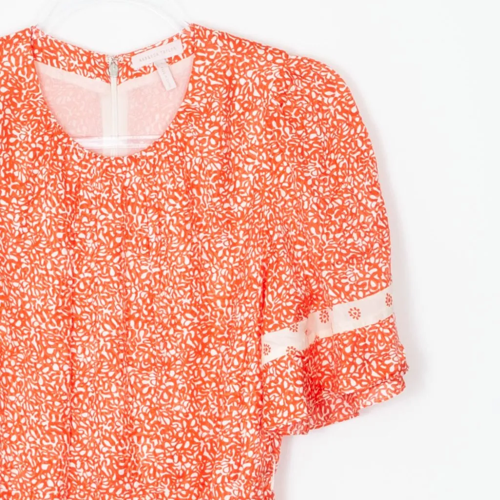 Rebecca Taylor Block Print Mix Silk Jacquard Dress Womens Size 4 - Image 4