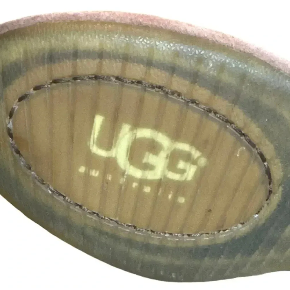 UGG Highkoo Slouchy taupe suede boots sherpa footbed 80's warm cozy 8 - Image 5