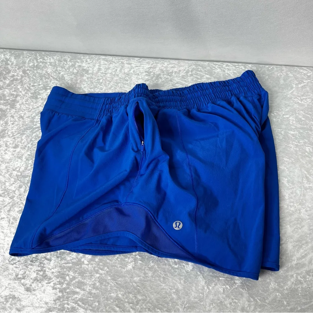 Lululemon Size 12 Hotty Hot High-Rise Lined Short 4" Inseam Blazer Blue Tone - Image 9