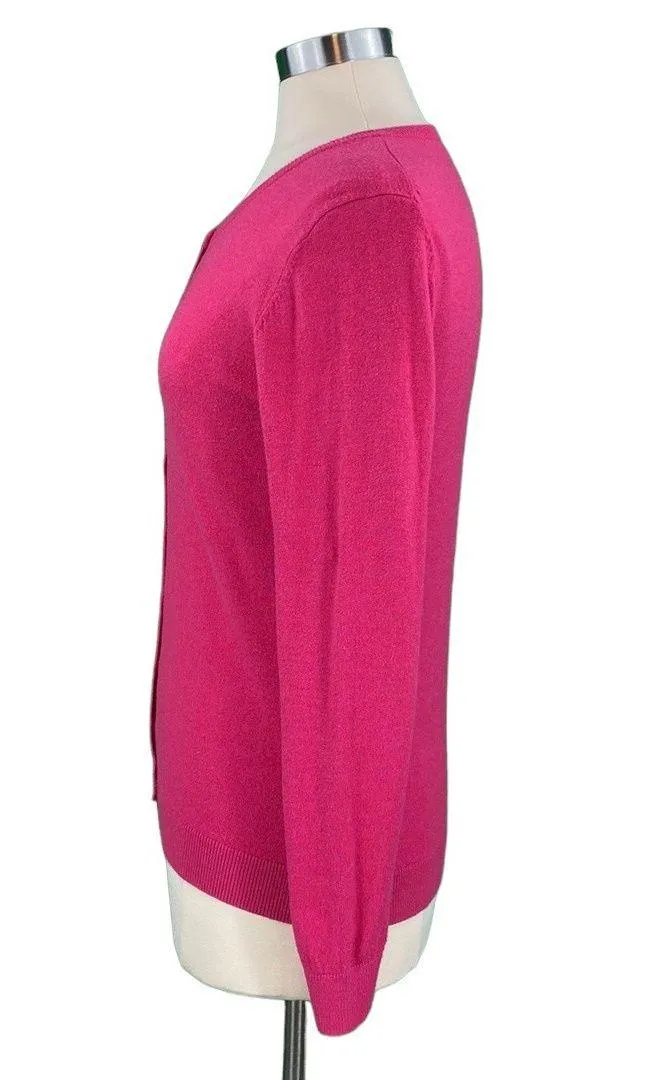 Fuchsia Island Crew Neck Cardigan - Image 9