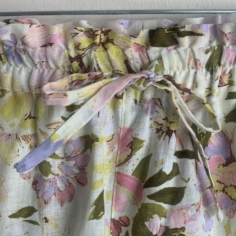 Sanctuary Floral Linen Paper Bag Shorts Sz Sm NWT - Image 6