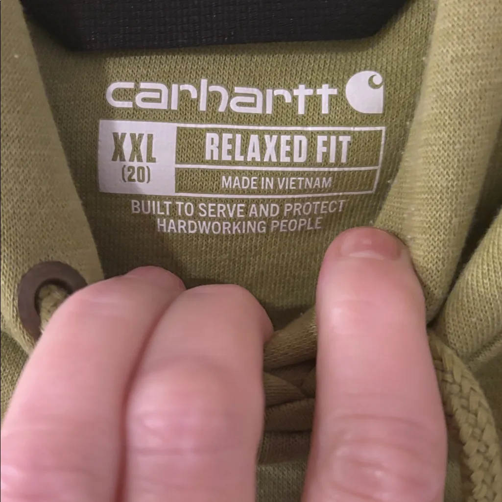 Carhartt Green Relaxed Fit Hooded Womens Sweatshirt XXL - Image 5