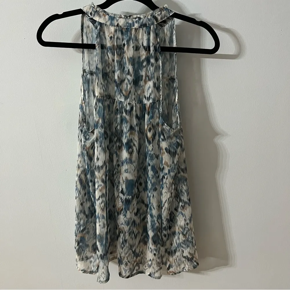 Molly Bracken Tulum Painted With Shimmer Blouse Size Large - Image 6